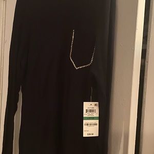 INC long Sleeve Black T Shirt